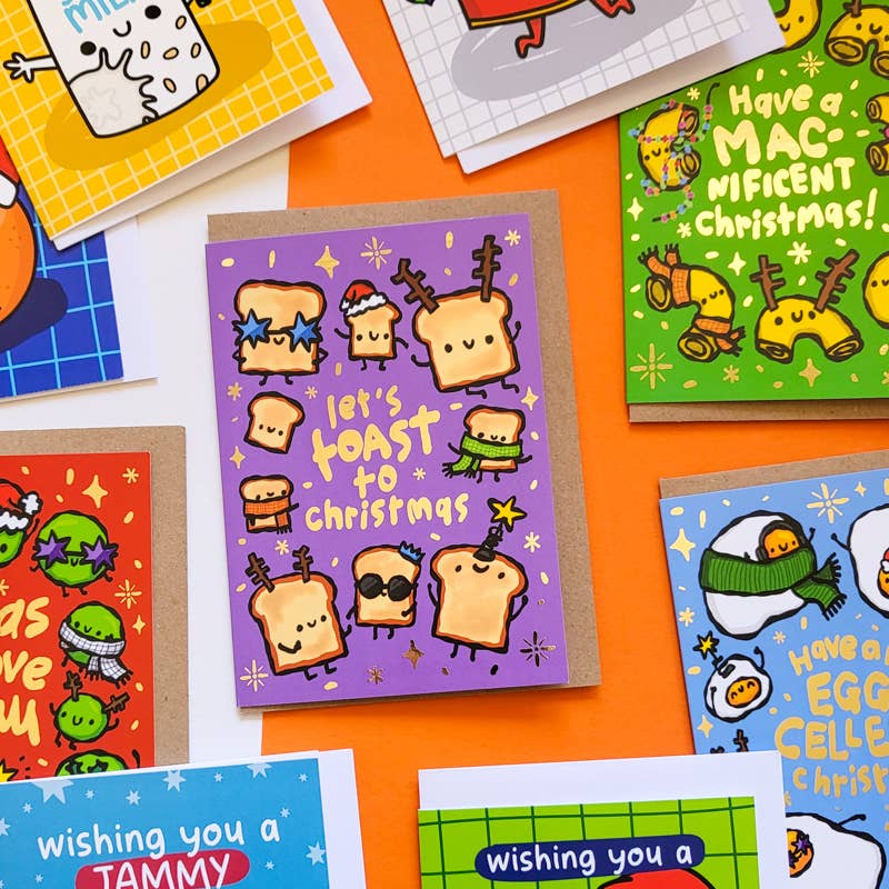 Let's Toast To Christmas Greeting Card
