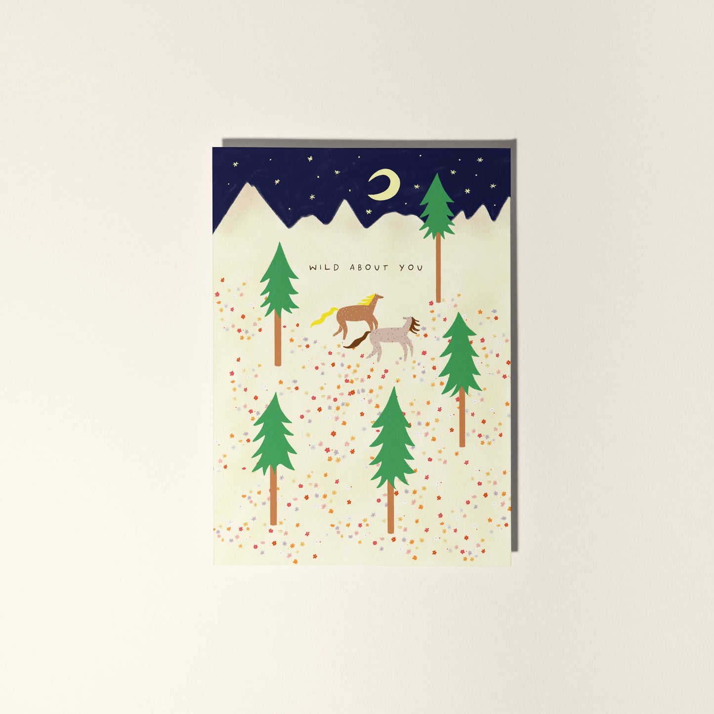 Wild About You Horse Greeting Card