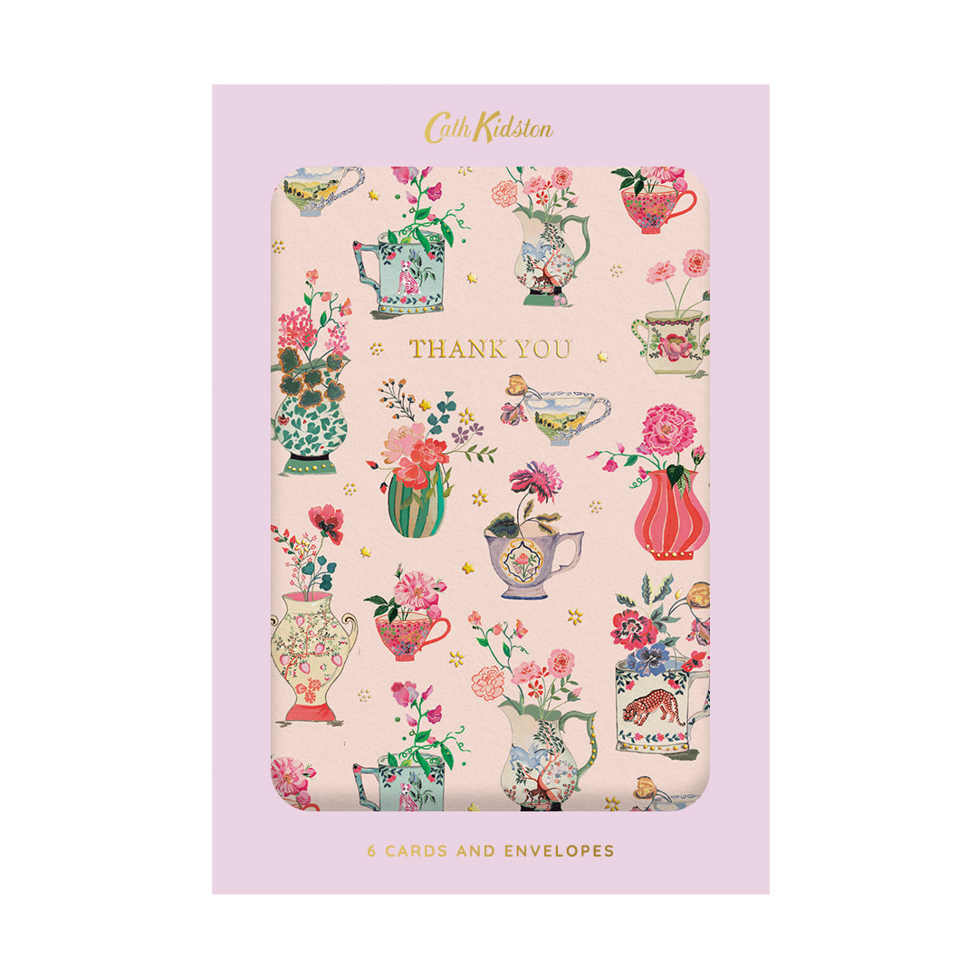Thank You Vases Greeting Cards (Pack of 6) (13107)