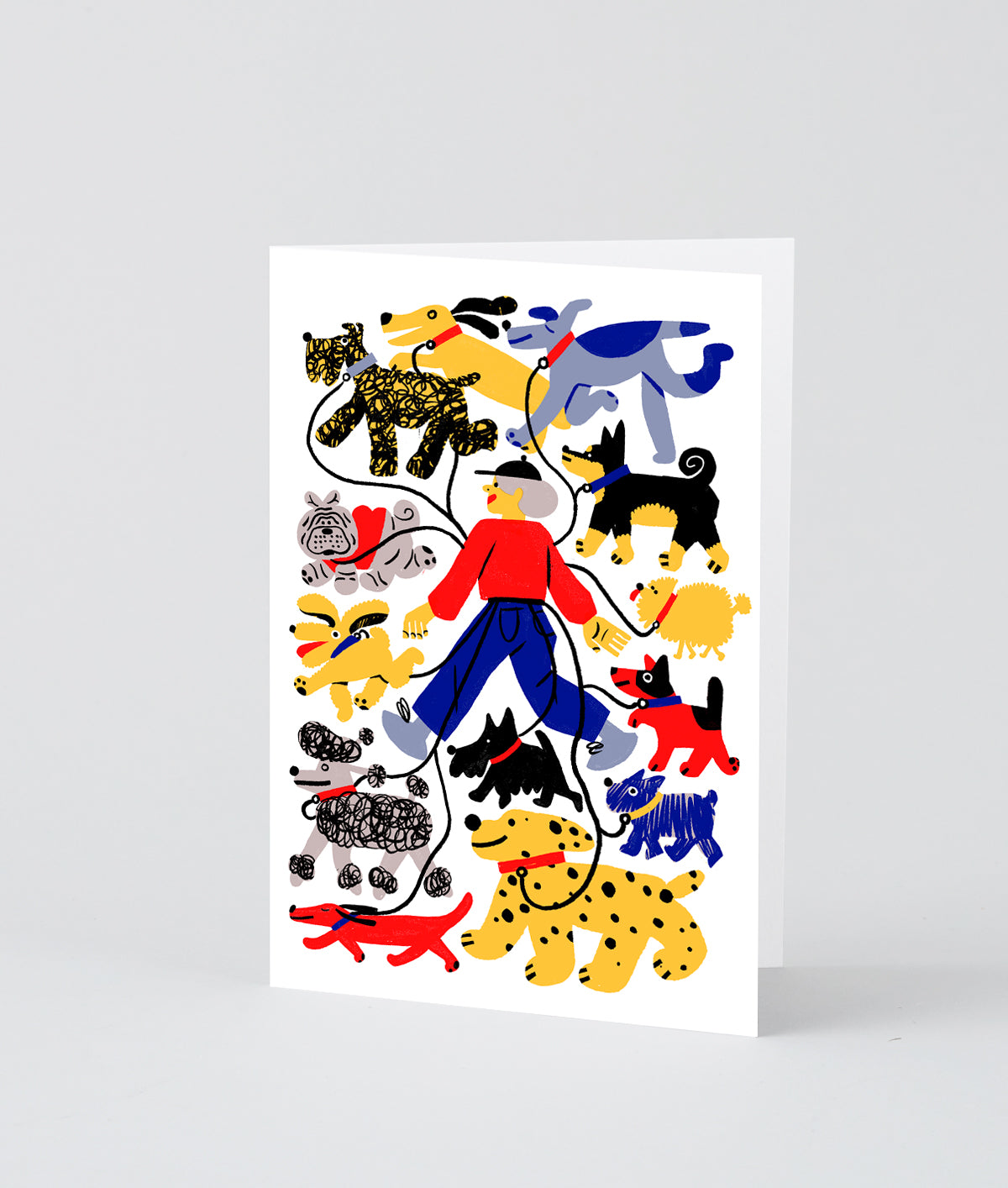 Dog Walker Greeting Card by Wrap Magazine