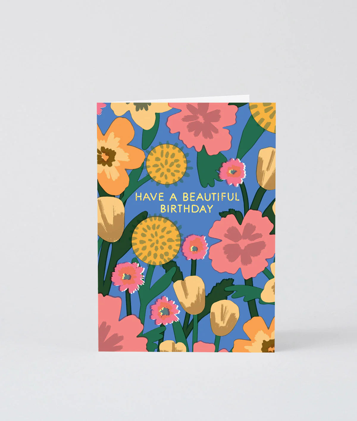 Beautiful Birthday Celebration Flowers Card by Wrap Magazine