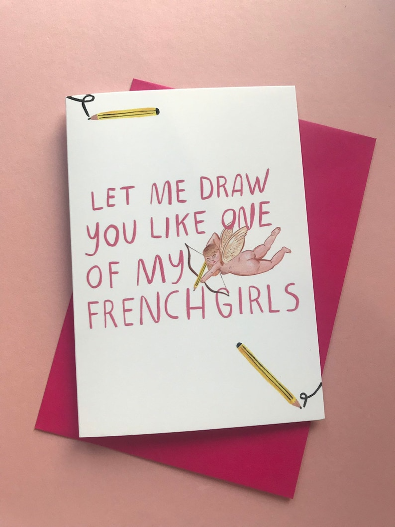 Let Me Draw You Like One of My French Girls Titanic Card by Fernandes Makes