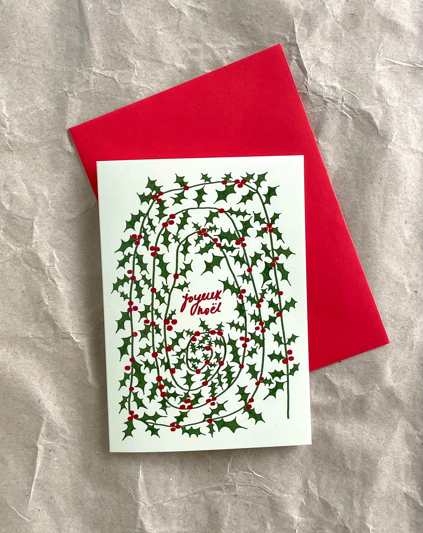 Joyeux Noel Christmas Card - Picnic Drawings