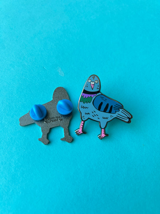Derpy Pigeon Enamel Pin