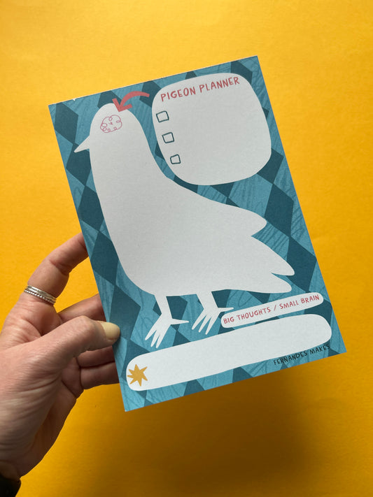 Pigeon Planner A5 Notepad