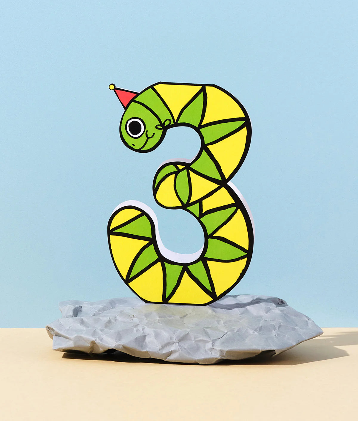 Snake 3rd Birthday Card by Wrap Magazine