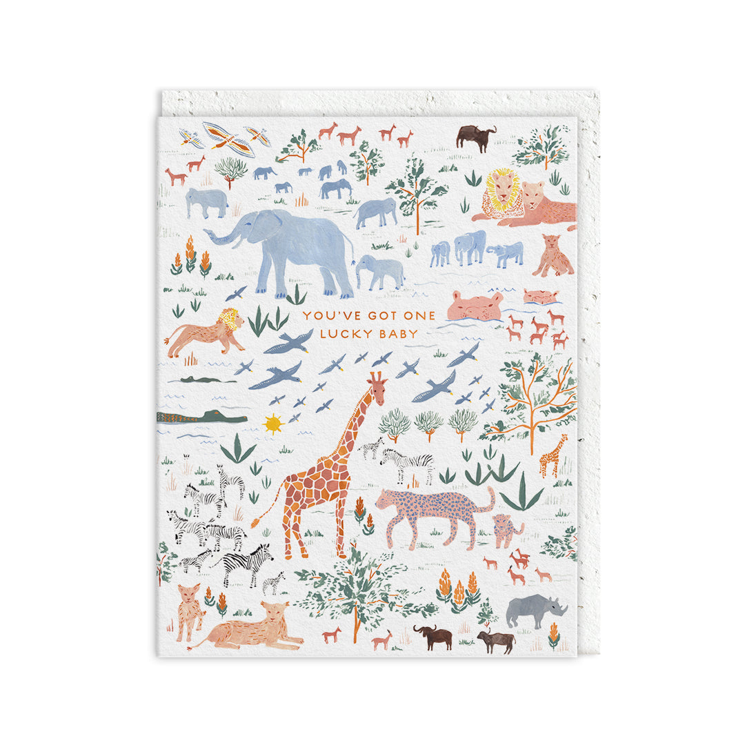 One Lucky Baby Greeting Card (12888)