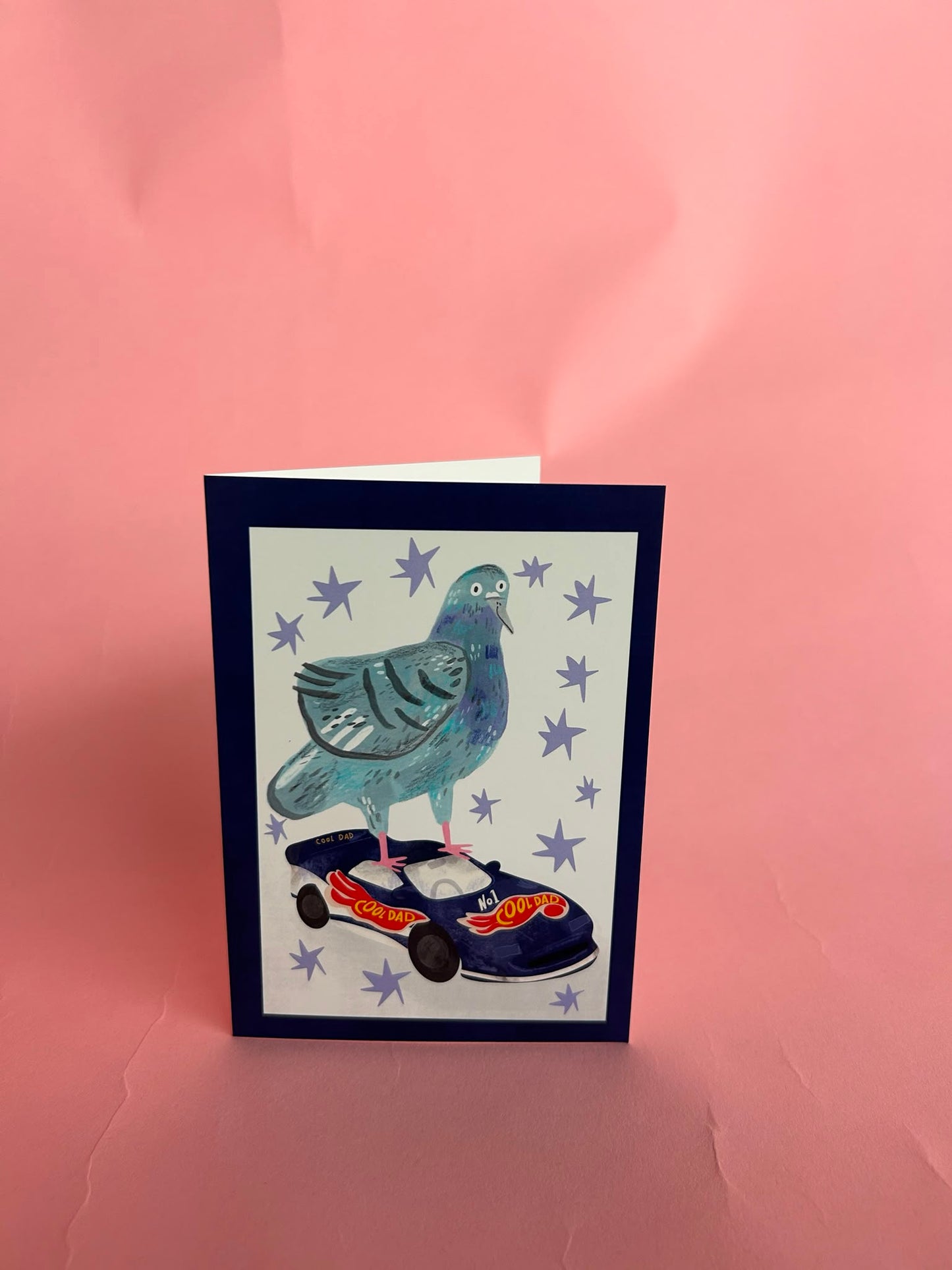 Cool Dad Pigeon Greeting Card