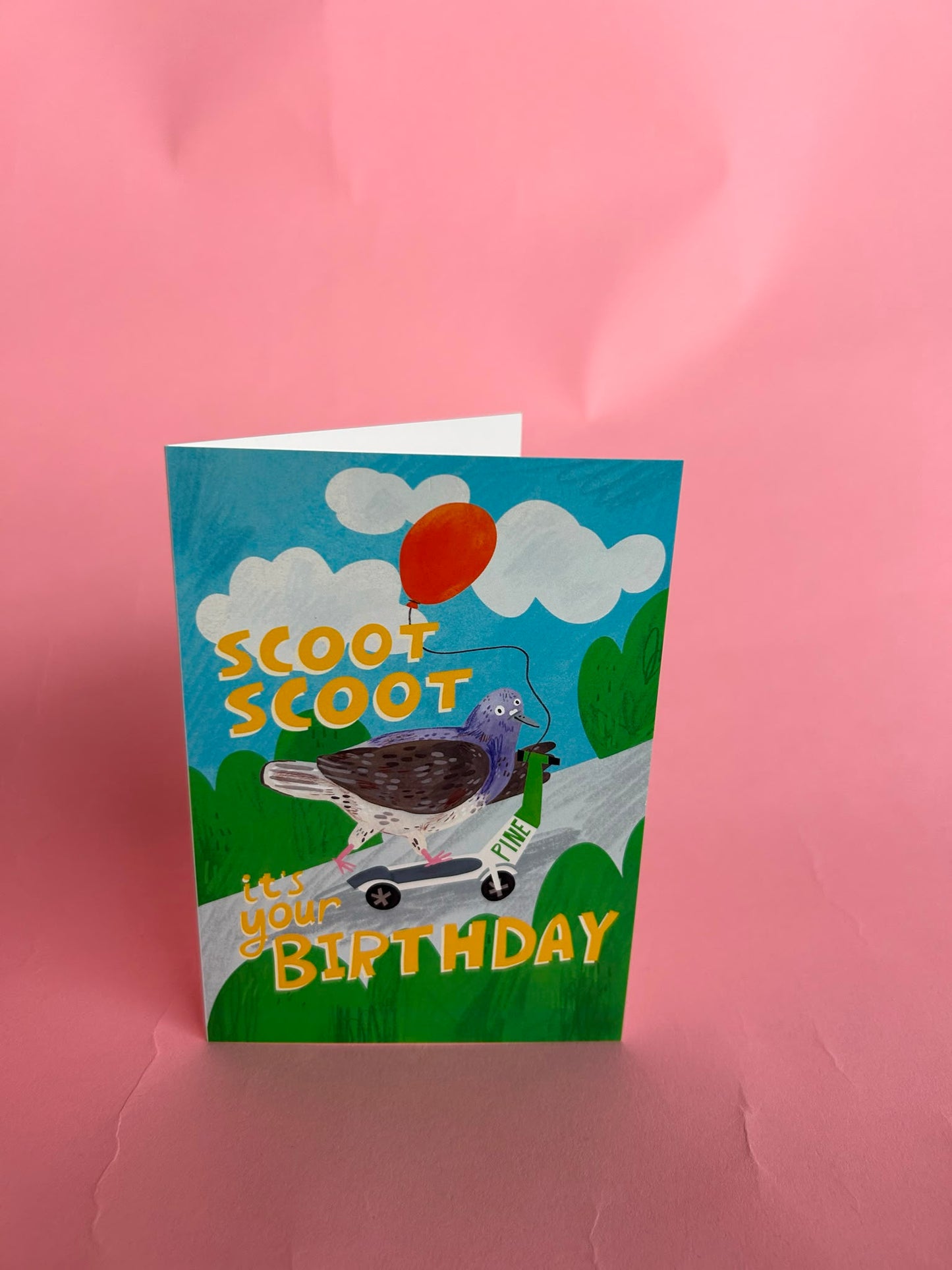 Scoot Scoot Birthday Greeting Card