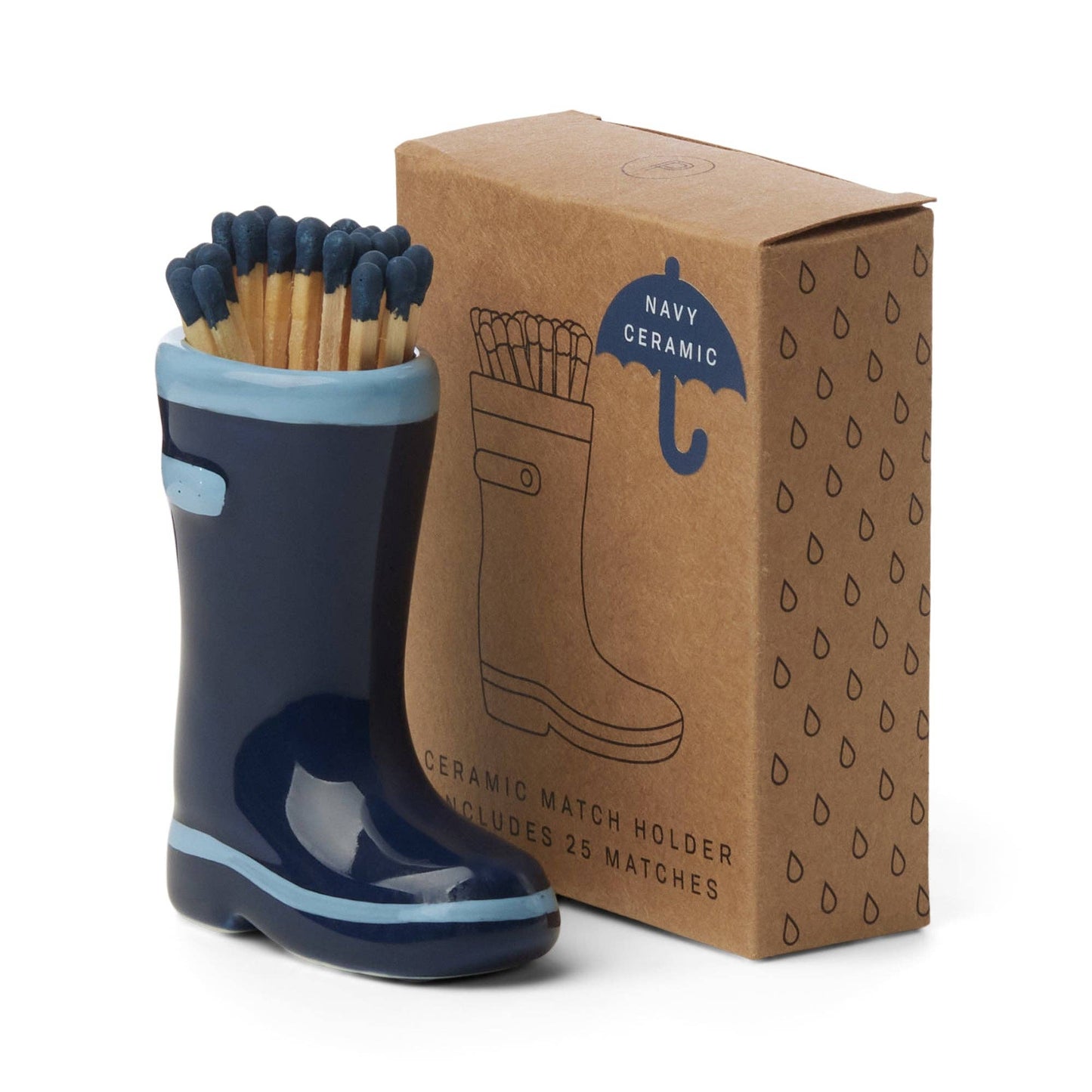 Wellington Boot Holder - Navy Blue
