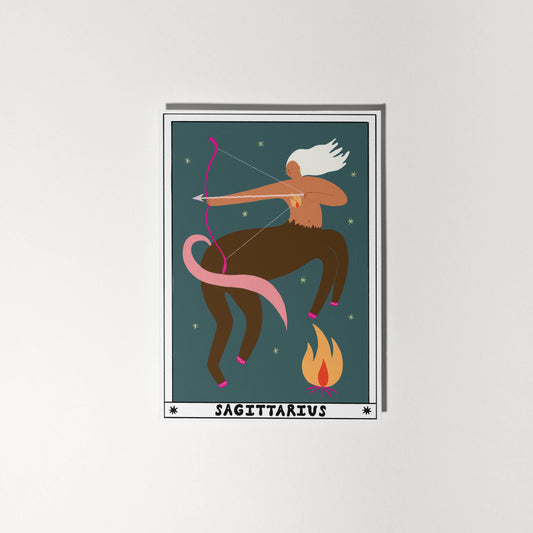 Tarot Sagittarius Birthday Card | Horoscope | Zodiac Card