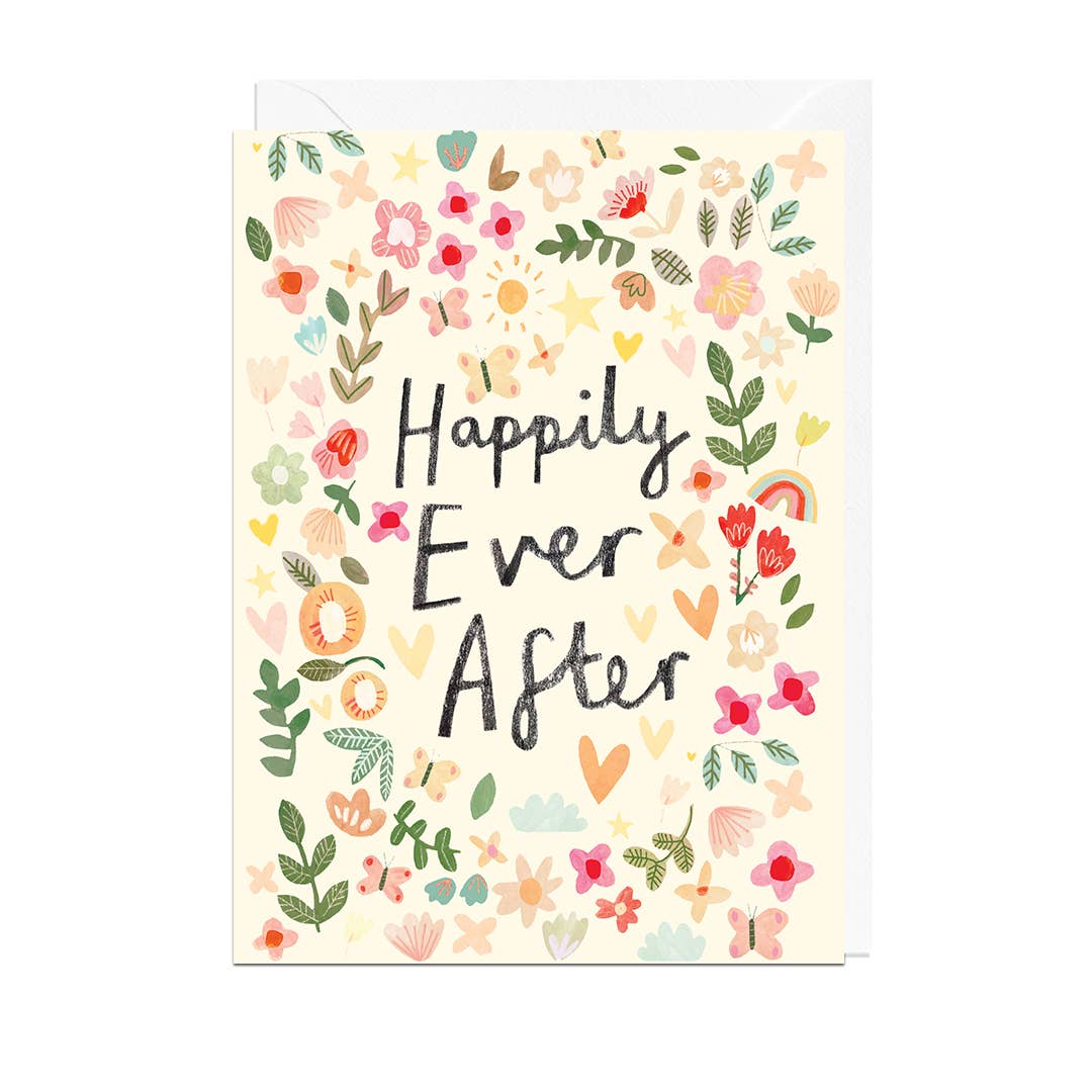 Happily Ever After Floral Card
