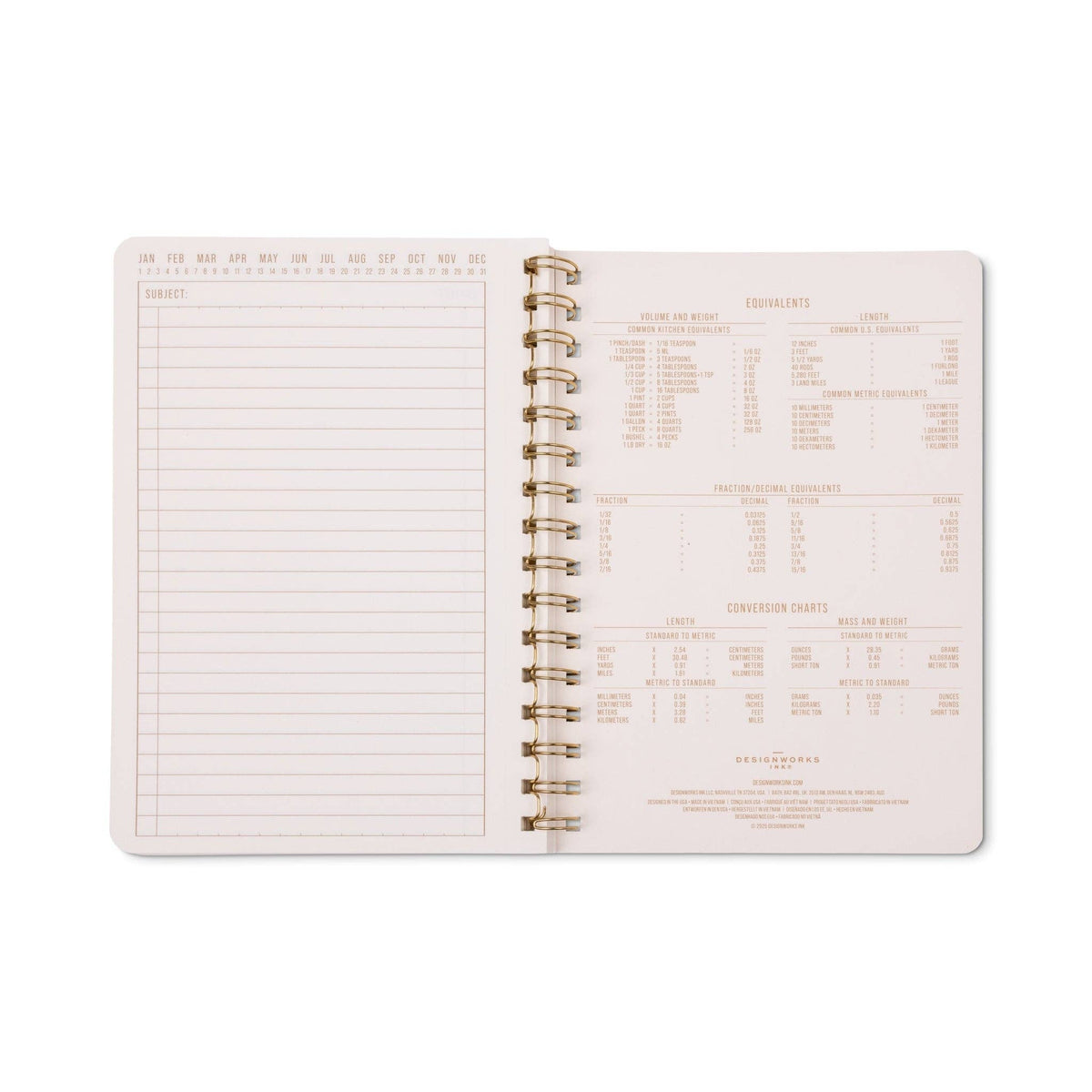 A5 Twin Wire Notebook - Pinwheel Pink