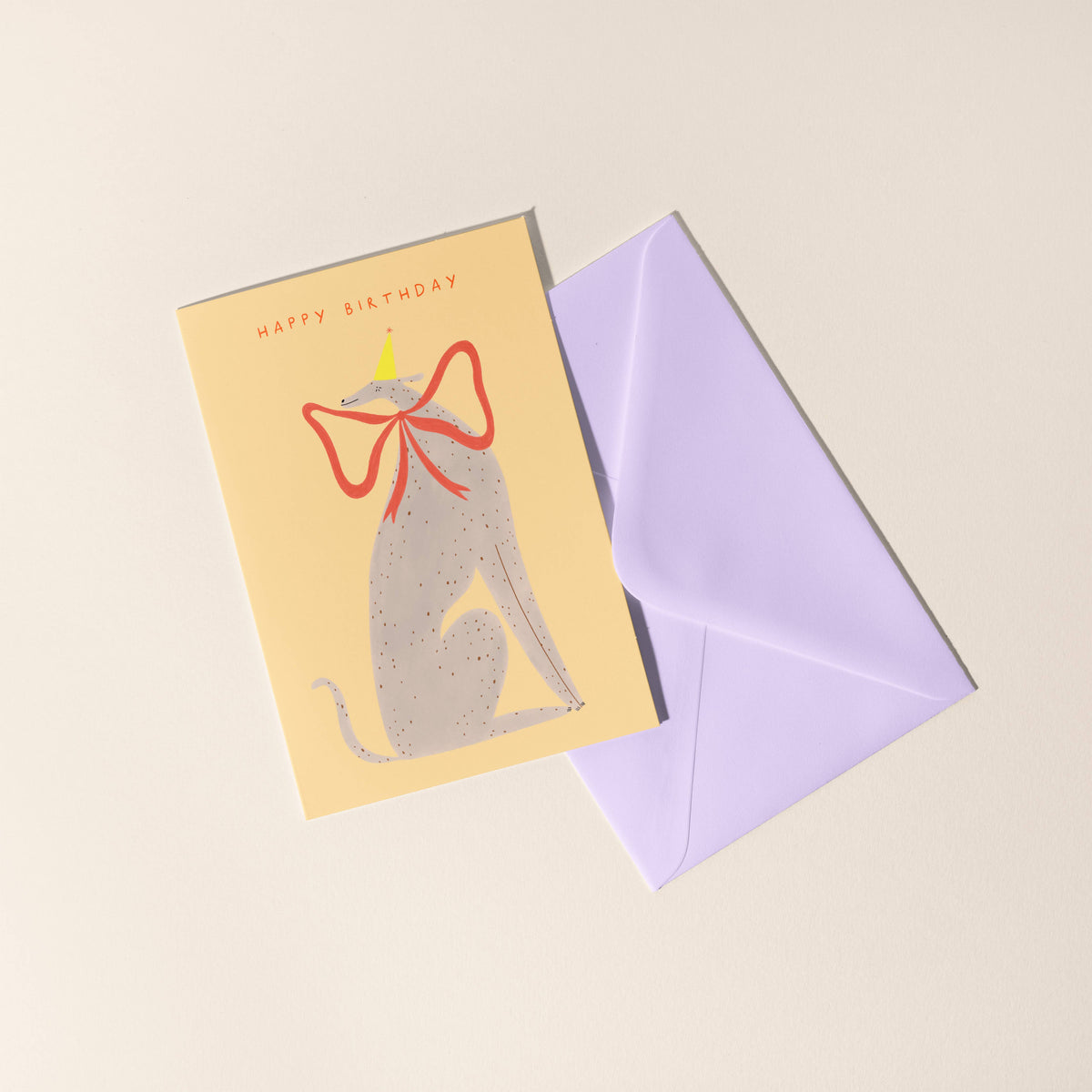 Happy Birthday Whippet Greeting Card