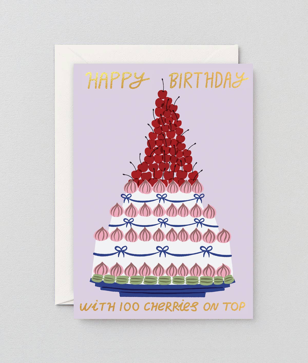 Cherries On Cake Greetings Card