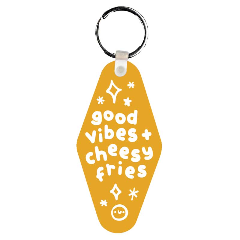 Cheesy Fries Motel Keyring