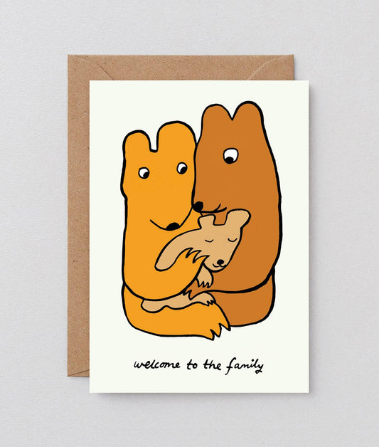 Welcome To The Family Greetings Card