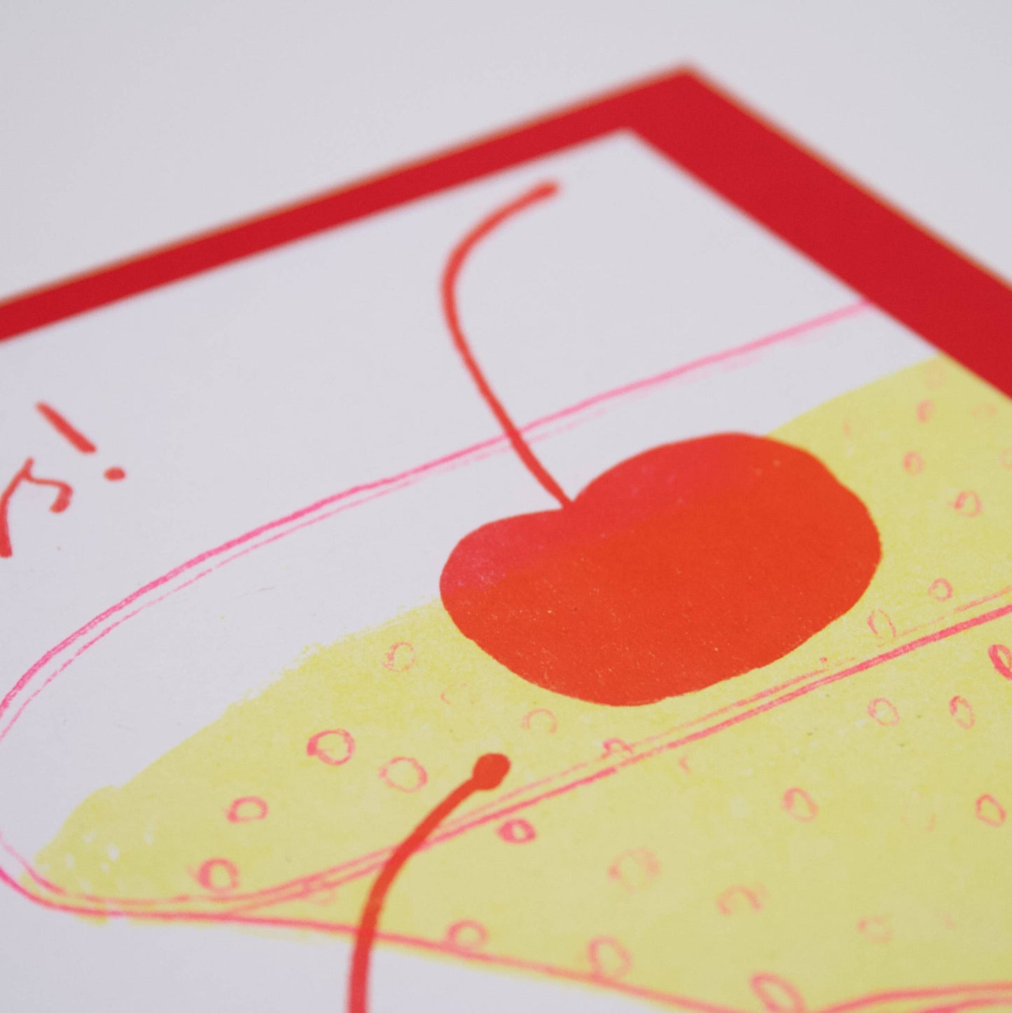Cheers Congratulations Card| Risograph Printed | Celebration