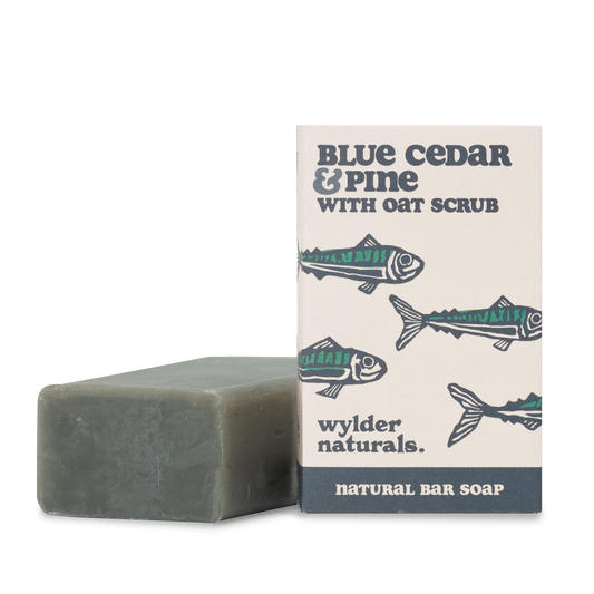 Blue Cedar & Pine with Oat Scrub Natural Bar Soap