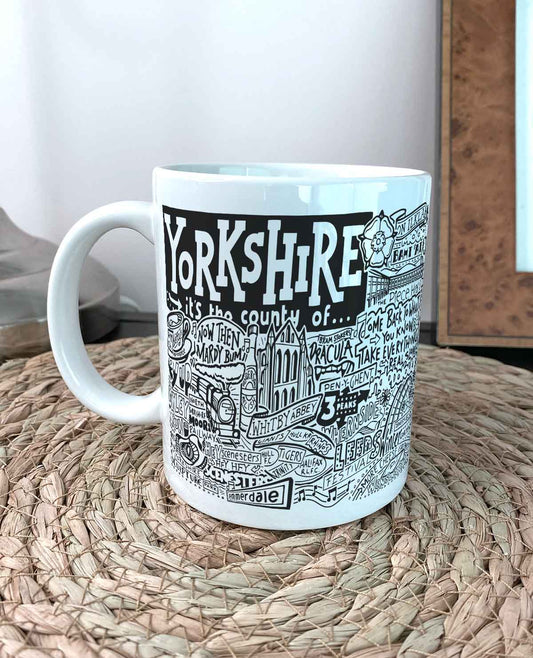 Yorkshire Landmarks Illustration Mug