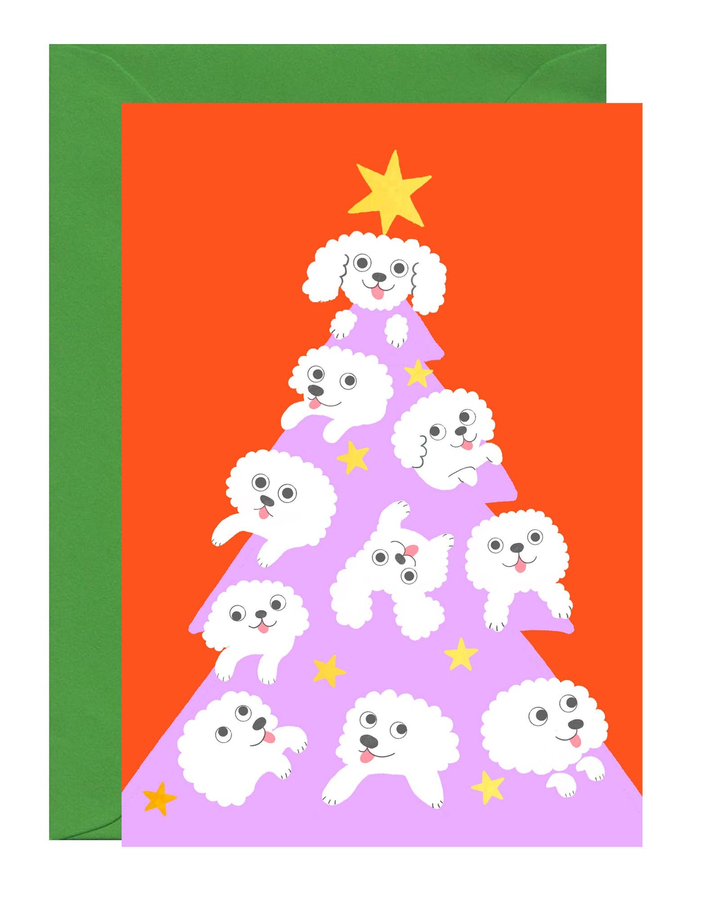 Christmas Dog Tree Card