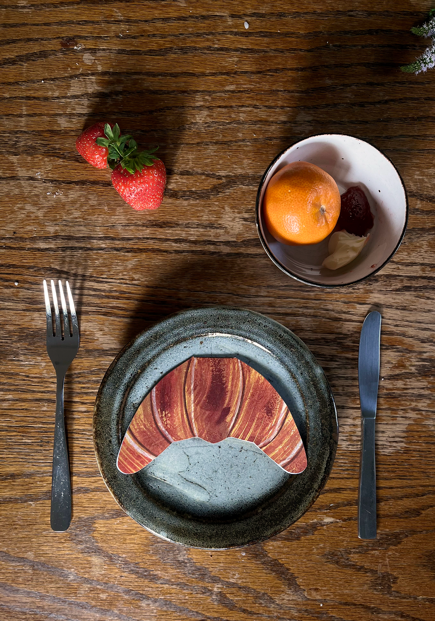 Croissant Shaped Greeting Card