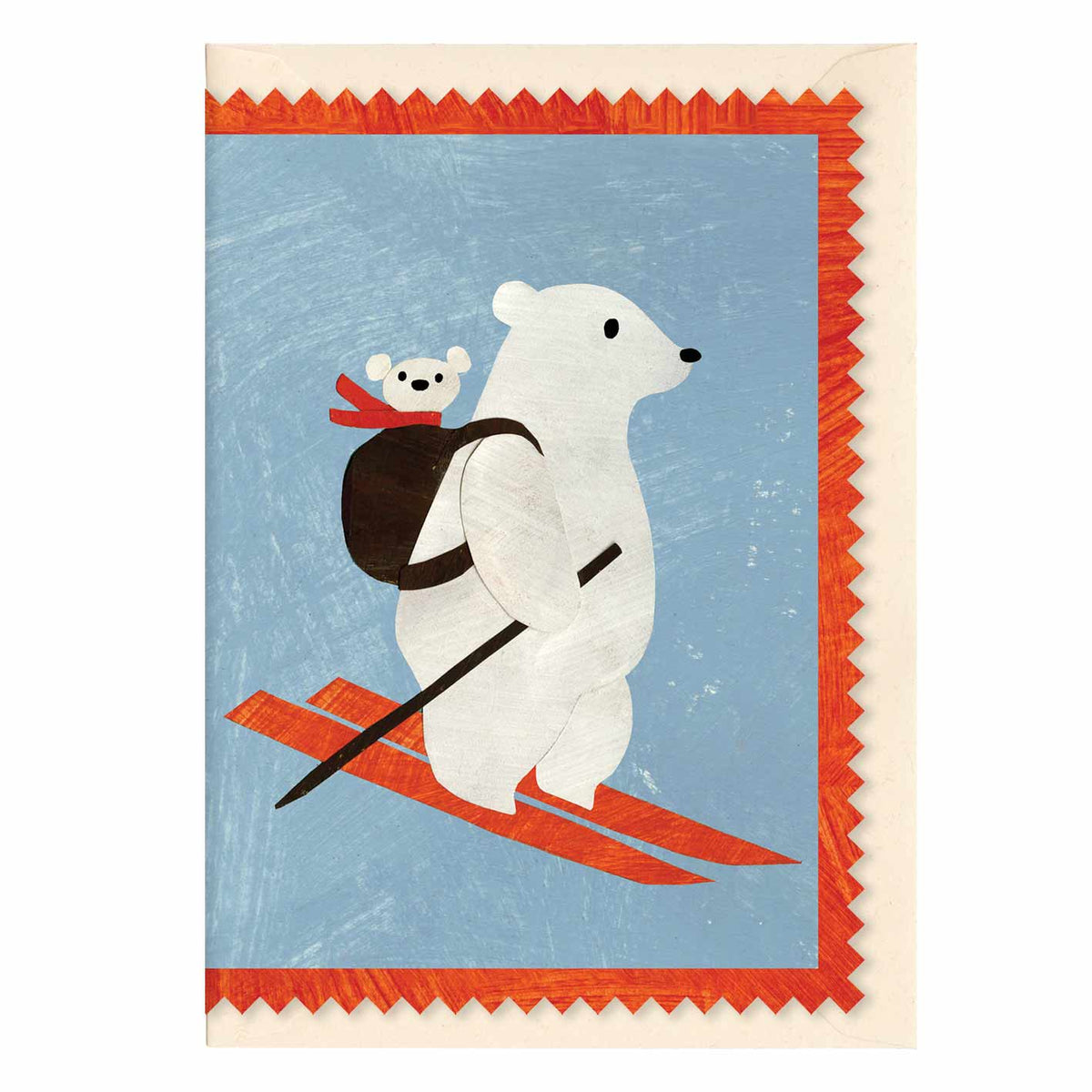 Mama Bear Shaped Christmas Card