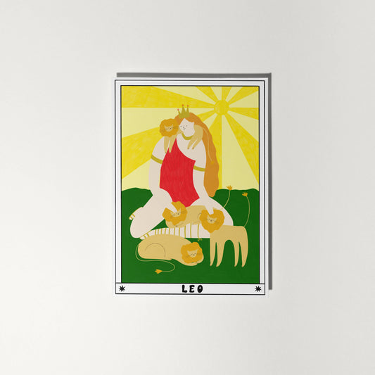 Tarot Leo Birthday Card | Horoscope | Zodiac Birthday Card