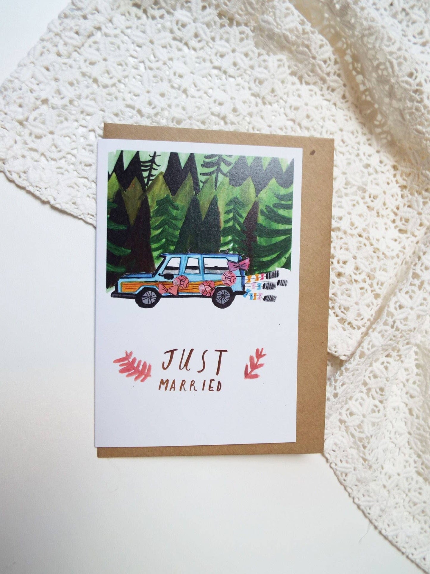 Just Married Card by Dick Vincent