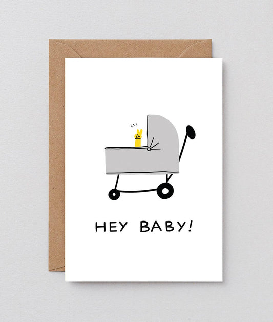 Hey Baby Greetings Card
