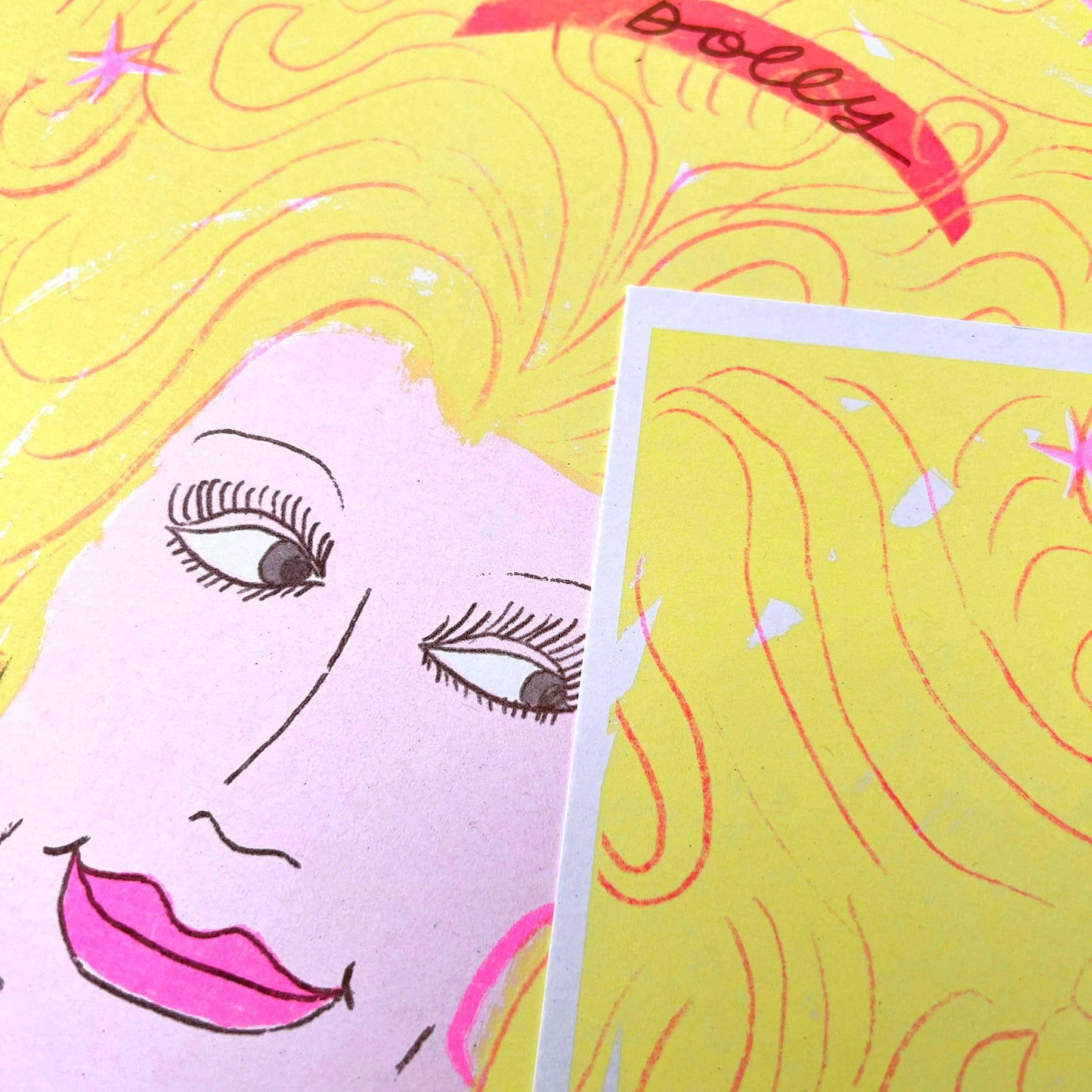Dolly Parton A4 Risograph Print