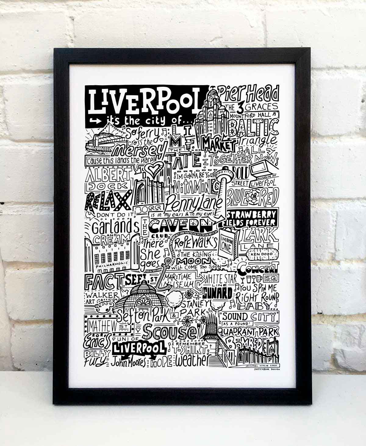 Liverpool Landmarks It's The City Of Art Print