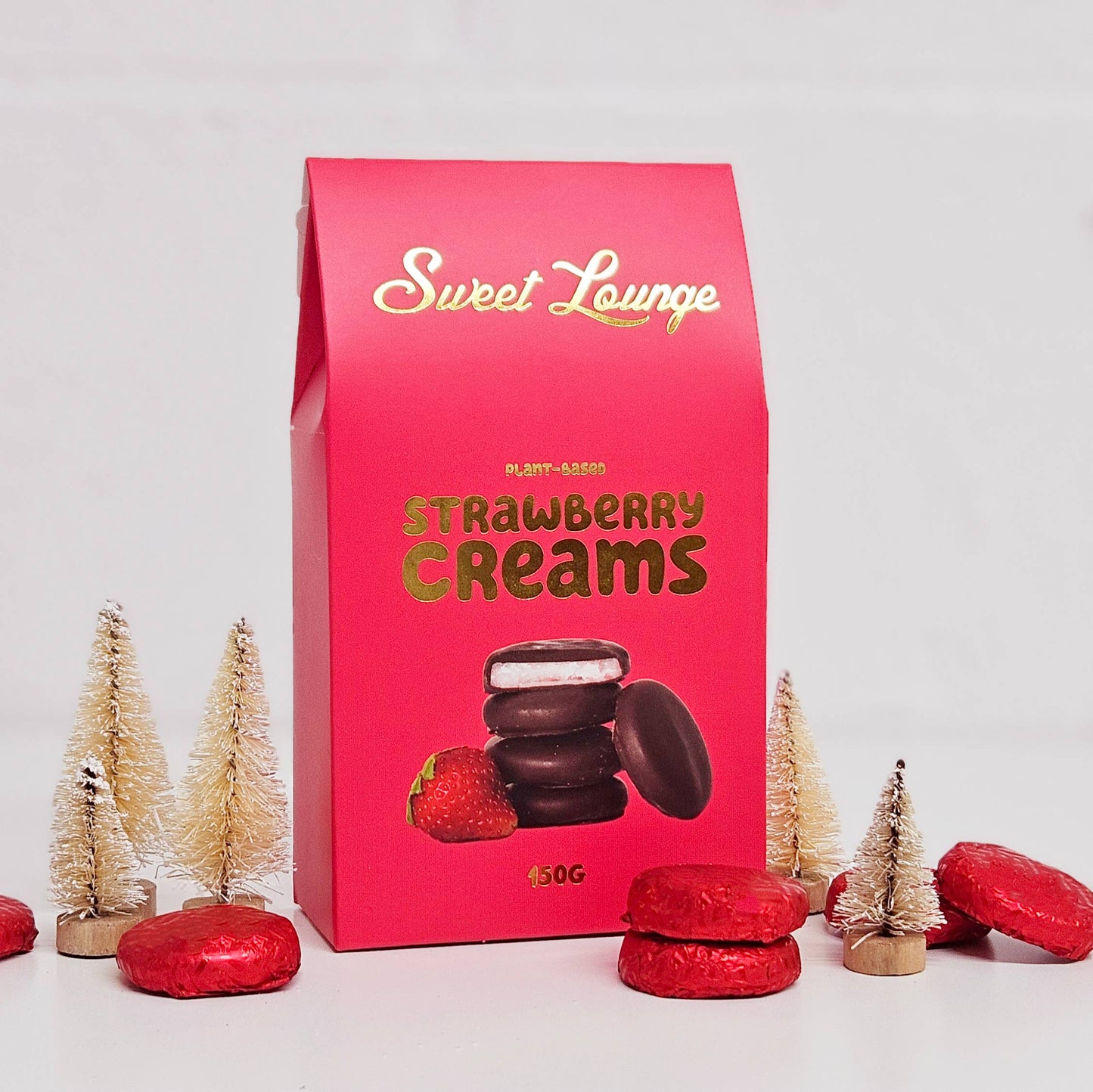 Plant-Based Chocolate Strawberry Creams 150g