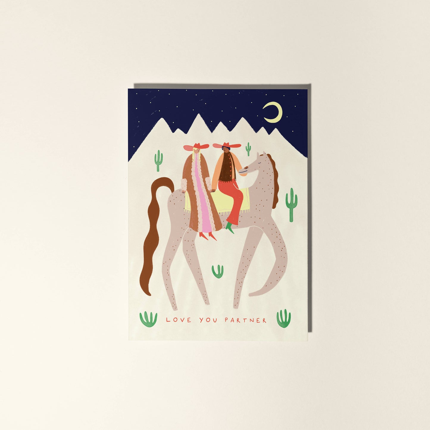 Cowboy Partners Love Greeting Card