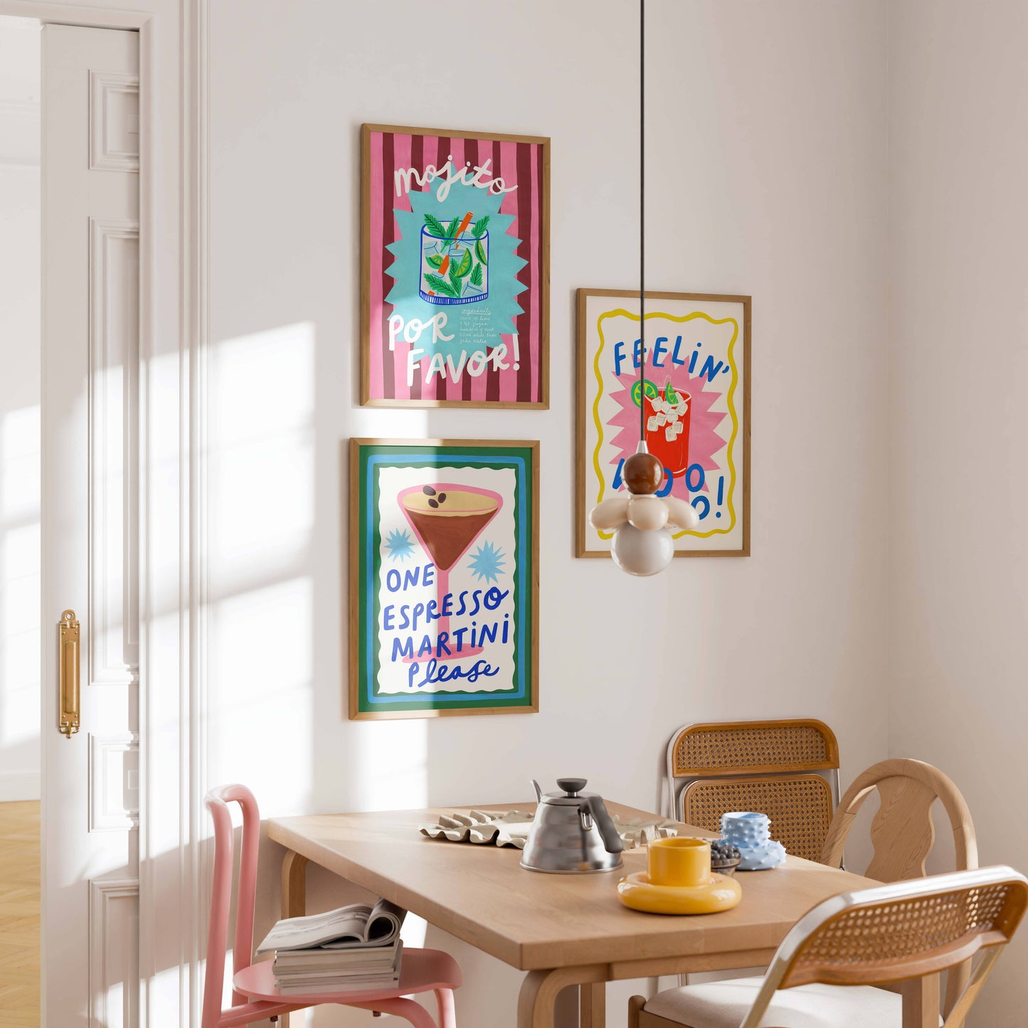 Mojito Cocktail Colourful Art Print | Cocktail Recipe