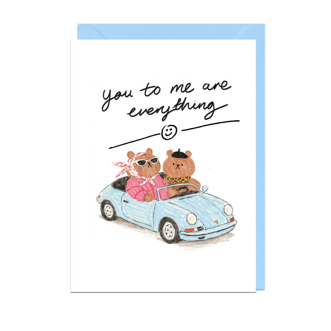 You To Me Are Everything Bear Greeting Card
