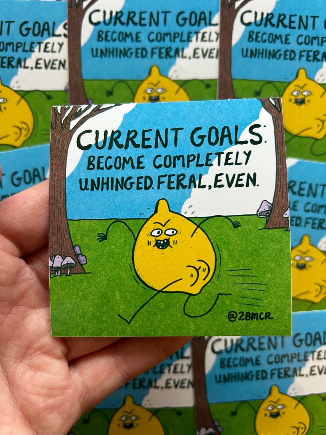 Current Goals Lemon - Vinyl Sticker by 2Bmcr