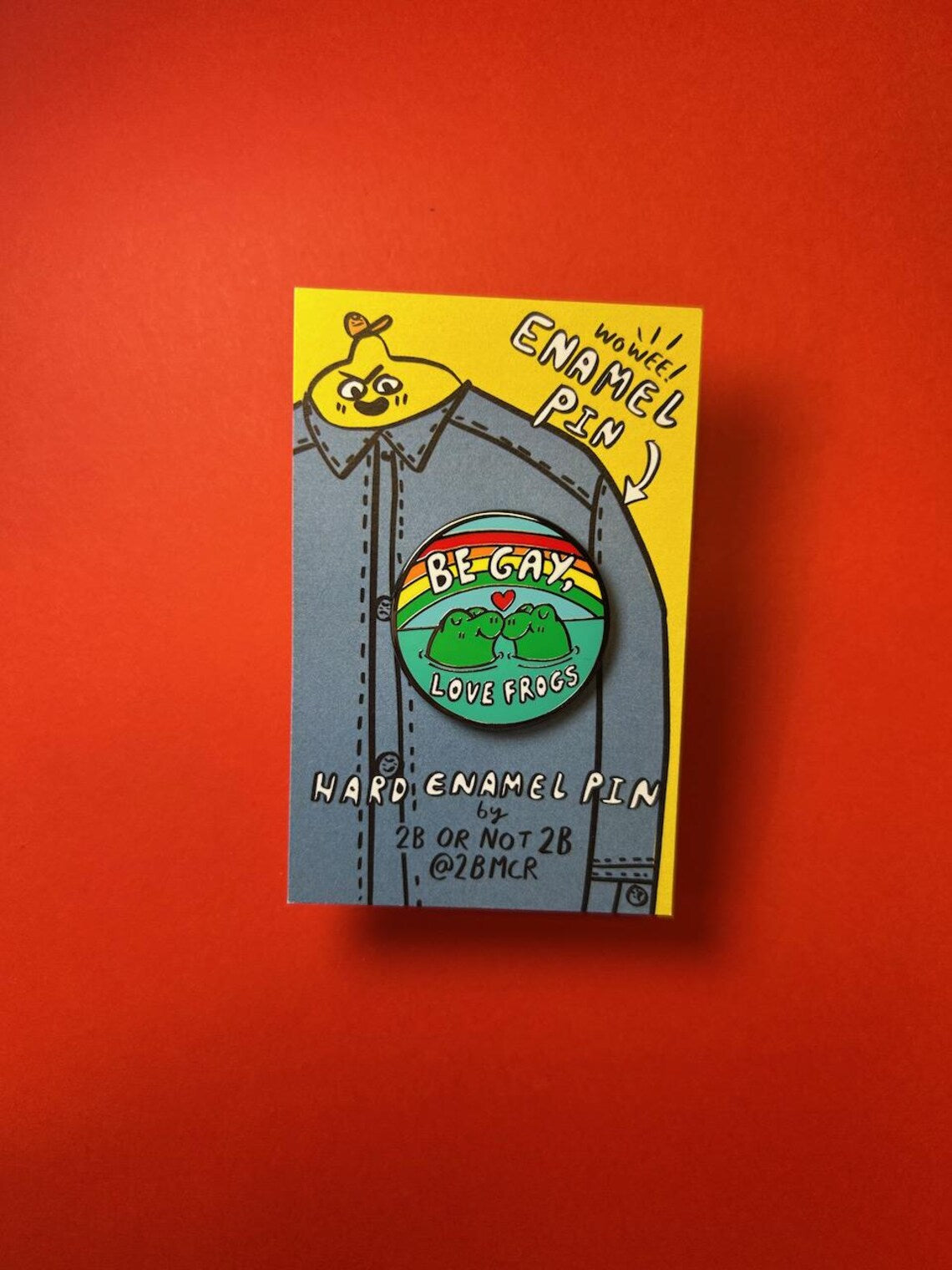 Be Gay Love Frogs Enamel Pin by 2Bmcr