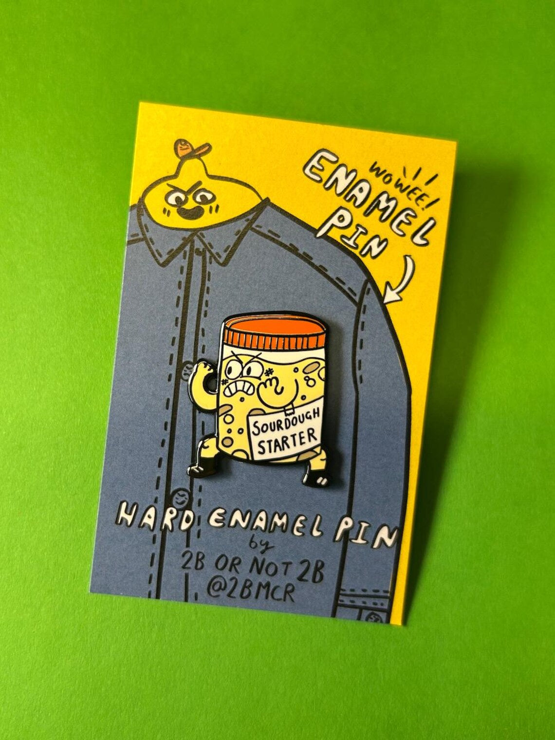 Sourdough Starter Enamel Pin by 2Bmcr