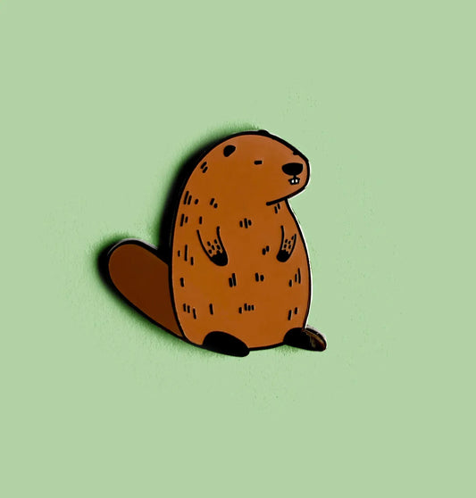 Beaver Enamel Pin by Tom Hardwick