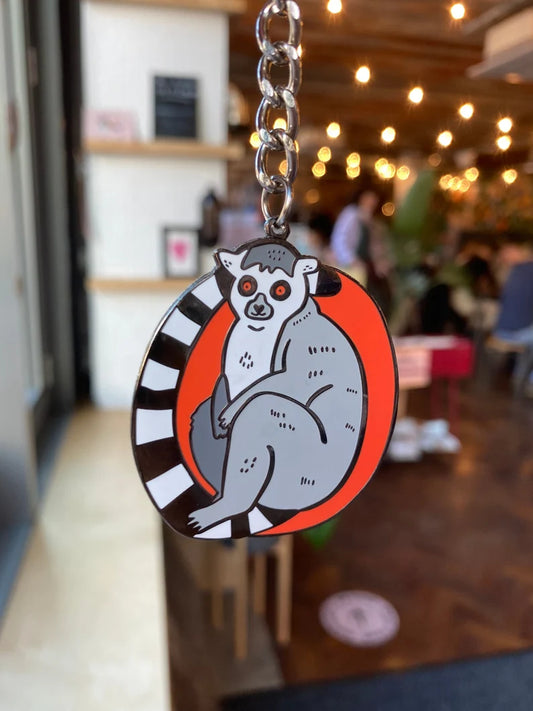 Lemur Enamel Keychain by Fernandes Makes