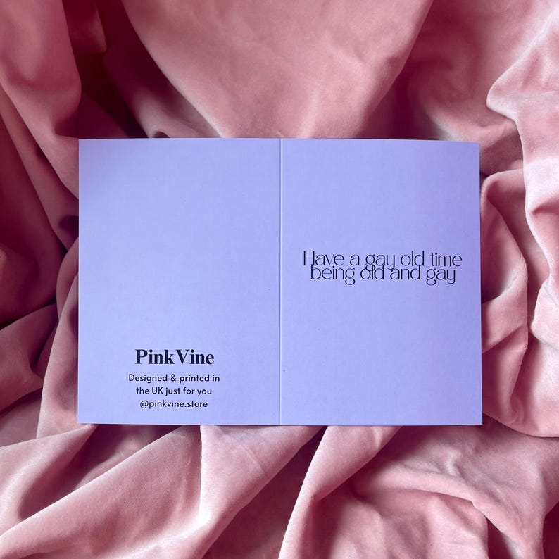 Gay Old Time Card by PinkVine