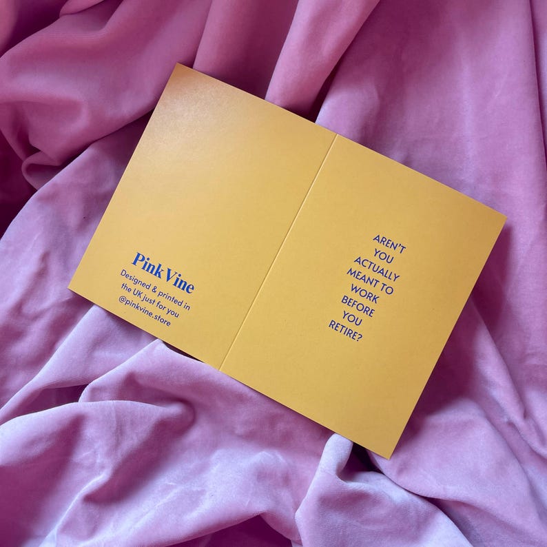 Aren't You Meant to Work Before You Retire? Card