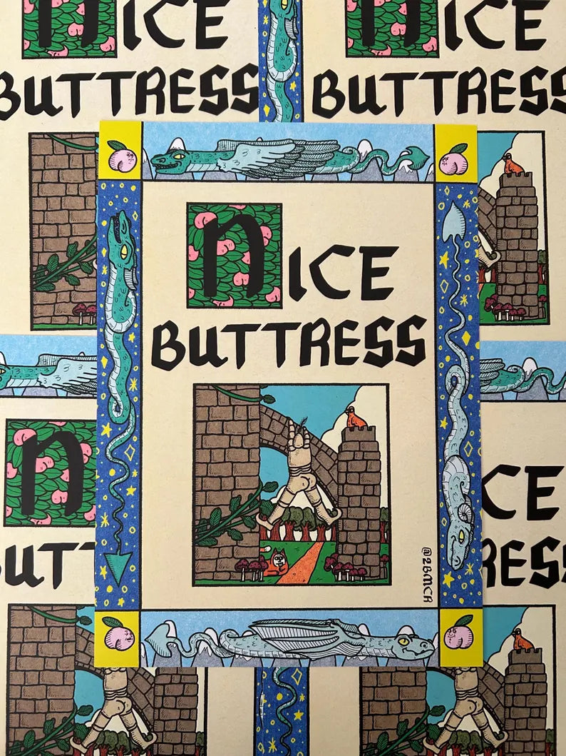 Nice Buttress Art Print by 2Bmcr