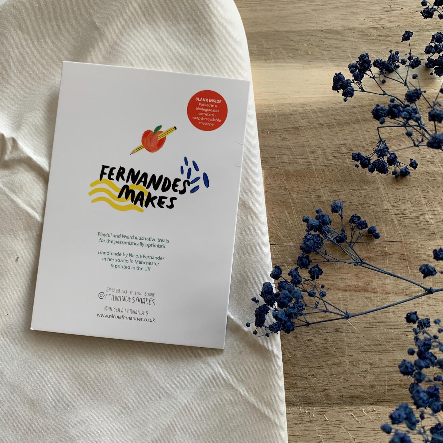 Happy Corgis Christmas Greeting Card by Fernandes Makes