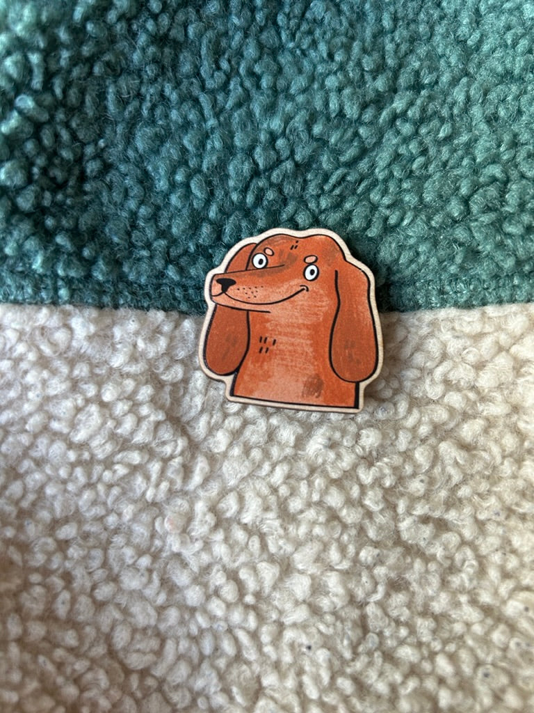 Wooden Dog Pins by Fernandes Makes