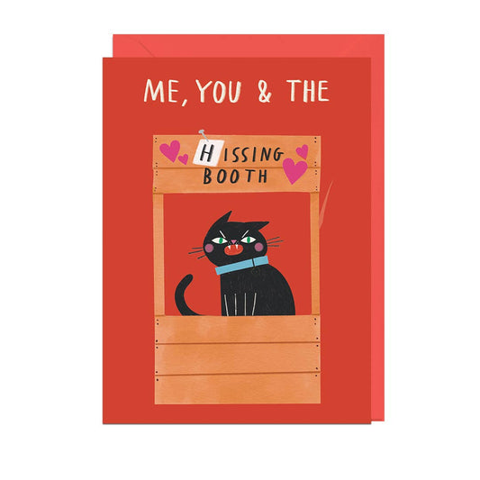 Me, You & the Hissing Booth Black Cat Card