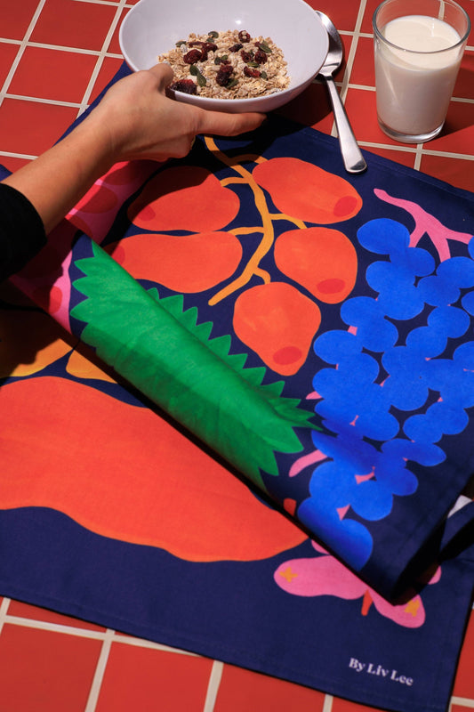 Fruits of the Amazon Tea Towel