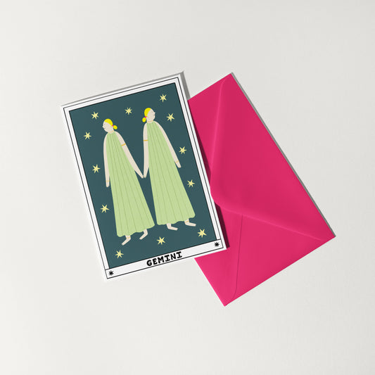 Tarot Gemini Birthday Card | Horoscope | Zodiac Birthday