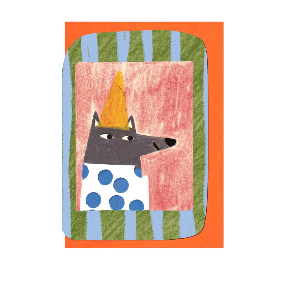 Dog Birthday Hat Greeting Card